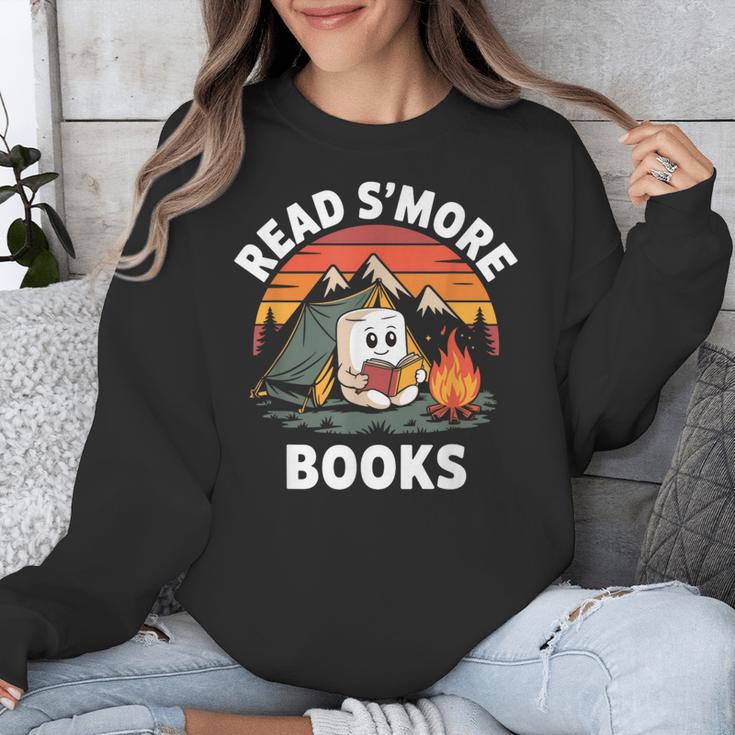 Read S'More Books Cute Campfire Reading Book Lovers Unisex Sweatshirt Read S'More Books Cute Campfire Reading Book Lovers Unisex Sweatshirt