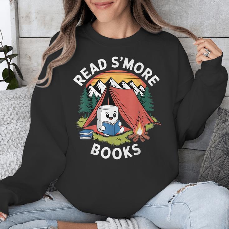 Read S'More Books Reading Camping Smores Kawaii S'Mores Unisex Sweatshirt