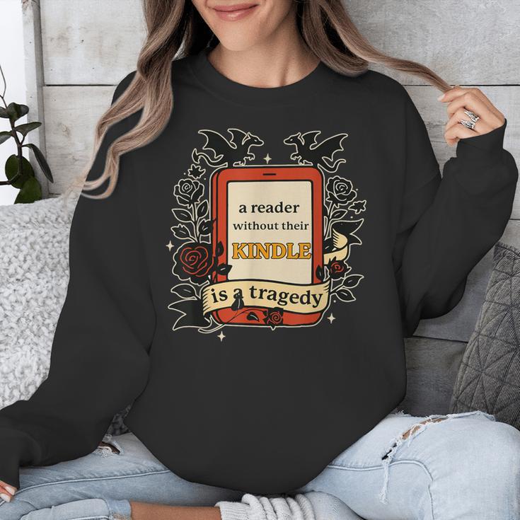 A Reader Without Their Book Is A Tragedy Dragon Rider Quote Unisex Sweatshirt A Reader Without Their Book Is A Tragedy Dragon Rider Quote Unisex Sweatshirt