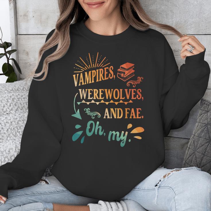 Readers Books Lovers BFF Books Club Paranormal Romance Reading Book Vampires Werewolves & Fae -Adults Short Sleeve Unisex Sweatshirt Readers Books Lovers BFF Books Club Paranormal Romance Reading Book Vampires Werewolves & Fae -Adults Short Sleeve Unisex Sweatshirt
