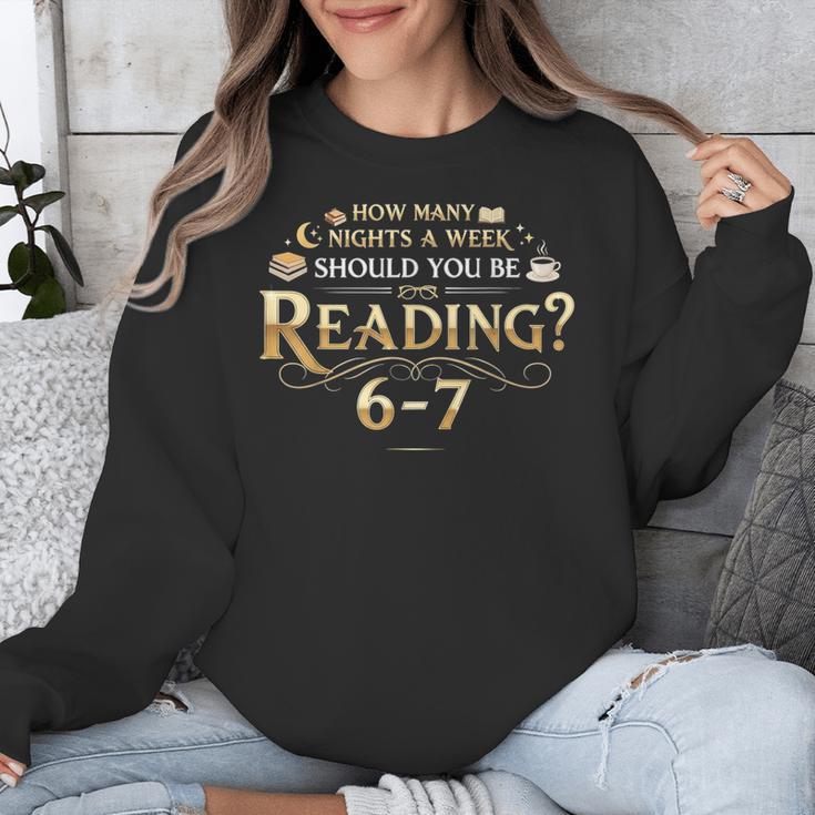 Reading 6–7 Teacher Librarian English Book Lover Quote Unisex Sweatshirt