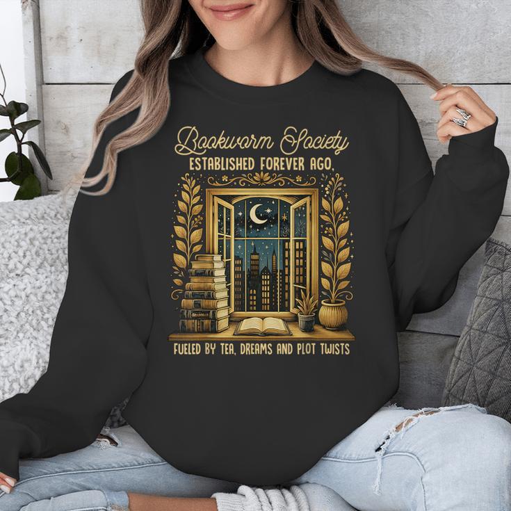 Reading Book Lover Bookish Readers Bookworm Society Unisex Sweatshirt