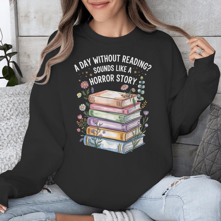 Reading Book Lover Humor For Readers And Bookworms Unisex Sweatshirt