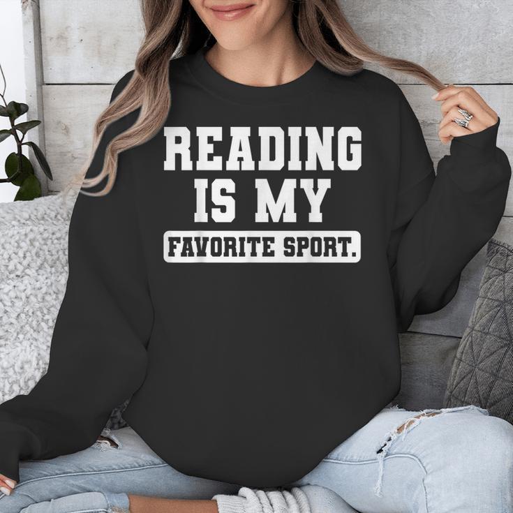 Reading Is My Favorite Sport Book Lover Reader Unisex Sweatshirt