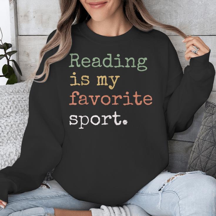 Reading Is My Favorite Sport Book Lovers Man Woman Unisex Sweatshirt