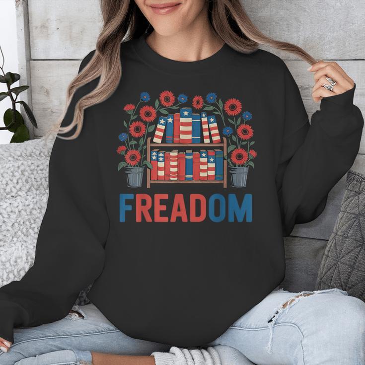 Reading Freadom Freedom Book Lover 4th Of July Men Women Unisex Sweatshirt Reading Freadom Freedom Book Lover 4th Of July Men Women Unisex Sweatshirt