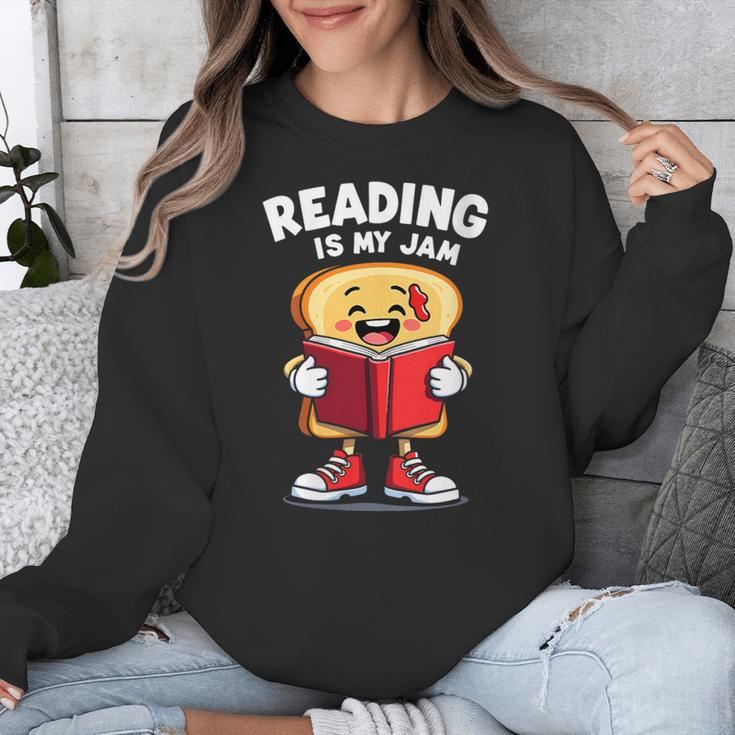 Reading Is My Jam I Love To Read Books Unisex Sweatshirt