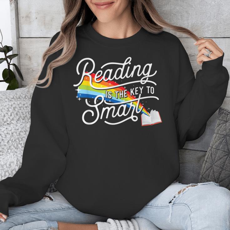 Reading Is The Key To Smart Book Lover Bookworm Reader Unisex Sweatshirt Reading Is The Key To Smart Book Lover Bookworm Reader Unisex Sweatshirt