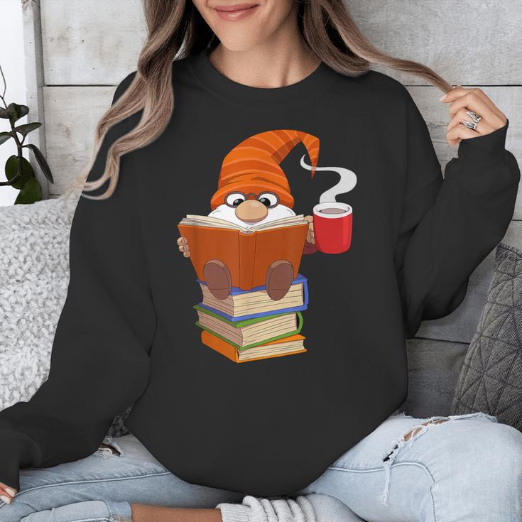 Reading Lover Book Graphic Gnome Unisex Sweatshirt
