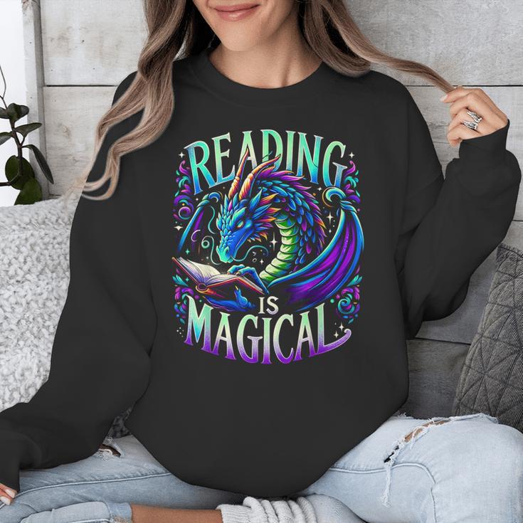 Reading Is Magical Dragon Tee Perfect For Book Lovers Kids Unisex Sweatshirt Reading Is Magical Dragon Tee Perfect For Book Lovers Kids Unisex Sweatshirt