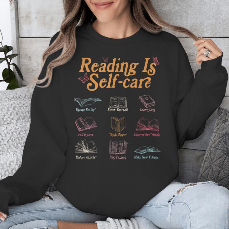 Reading Is Self Care Mental Health Read More Book Unisex Sweatshirt Reading Is Self Care Mental Health Read More Book Unisex Sweatshirt