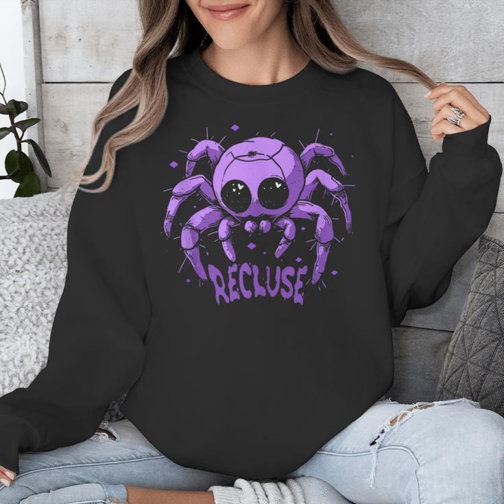 Recluse Pastel Goth Spider Shy Introvert Creepy Cute Kawaii Unisex Sweatshirt Recluse Pastel Goth Spider Shy Introvert Creepy Cute Kawaii Unisex Sweatshirt