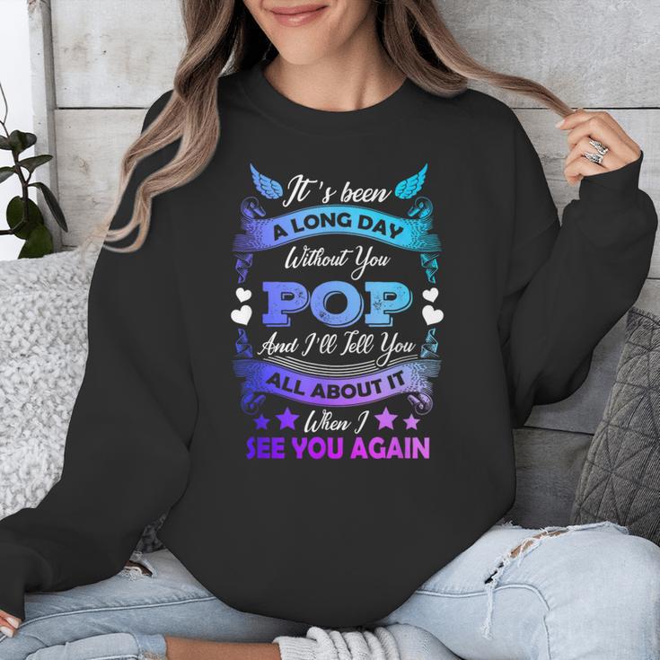 Remembrance Of Pop Memory Of My Grandpa In Heaven Unisex Sweatshirt