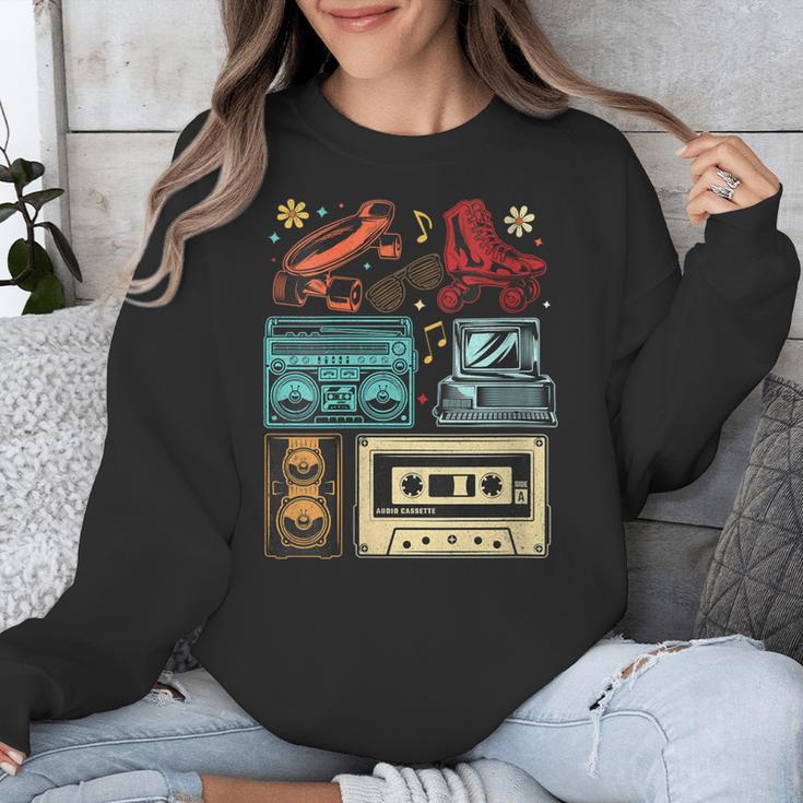 Retro Cassette 70s 80s 90s Music Vintage Party Nostalgia Unisex Sweatshirt