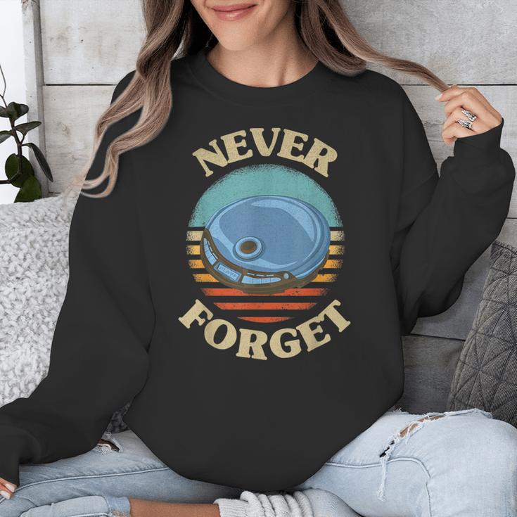 Retro CD Player Never Forget Nostalgia Vintage Unisex Sweatshirt Retro CD Player Never Forget Nostalgia Vintage Unisex Sweatshirt