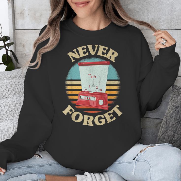 Retro Gaming Never Forget Nostalgia Vintage Unisex Sweatshirt