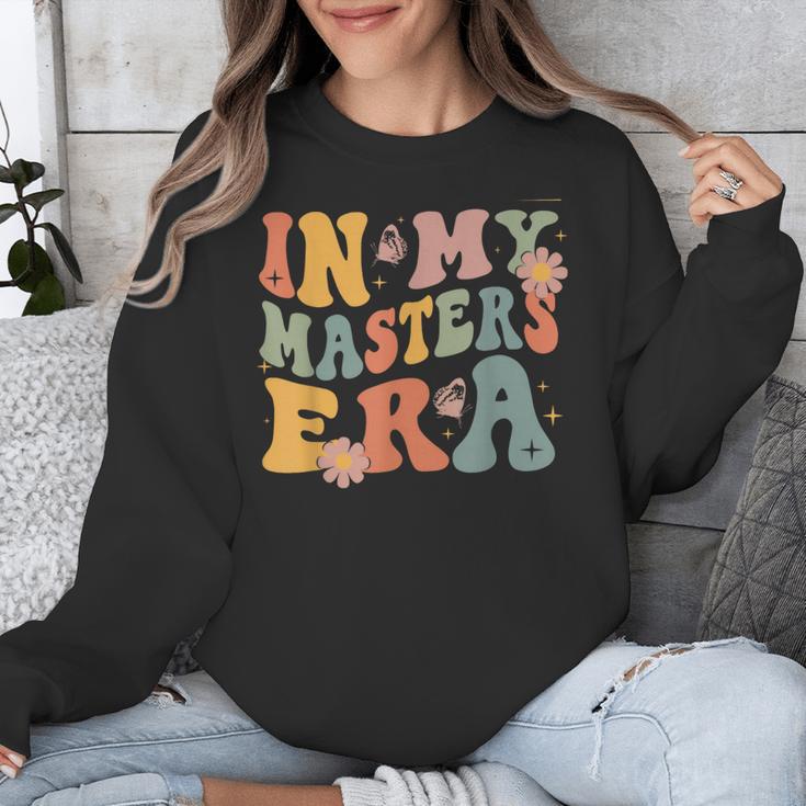 Retro Groovy In My Master's Degree Era Graduation Master Unisex Sweatshirt