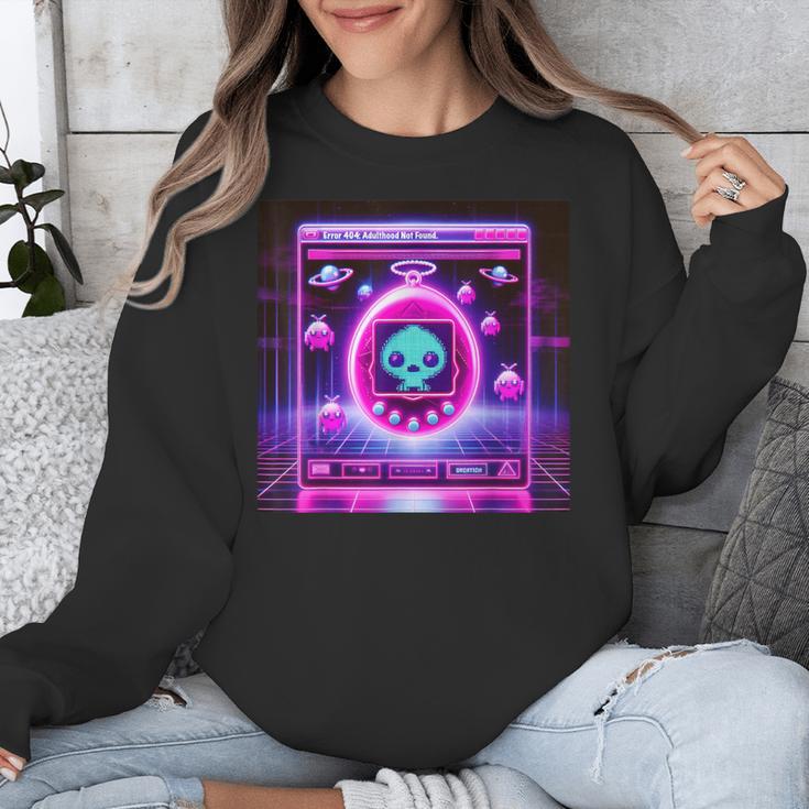 Retro Nostalgia Vaporwave- Error 404 Unisex Sweatshirt