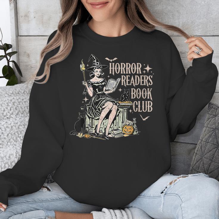 Retro Scary Horror Readers Book Club Spooky Halloween Unisex Sweatshirt Retro Scary Horror Readers Book Club Spooky Halloween Unisex Sweatshirt