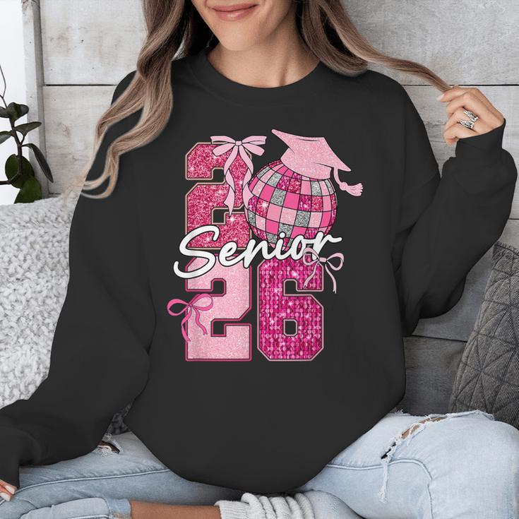 Retro Senior 2026 Coquette Bow Graduation Class Of 2026 Unisex Sweatshirt