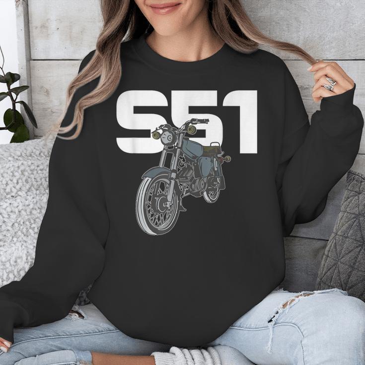 Retro Simme Moped Nostalgia Eastern Block Schwalbe Driver DDR Unisex Sweatshirt