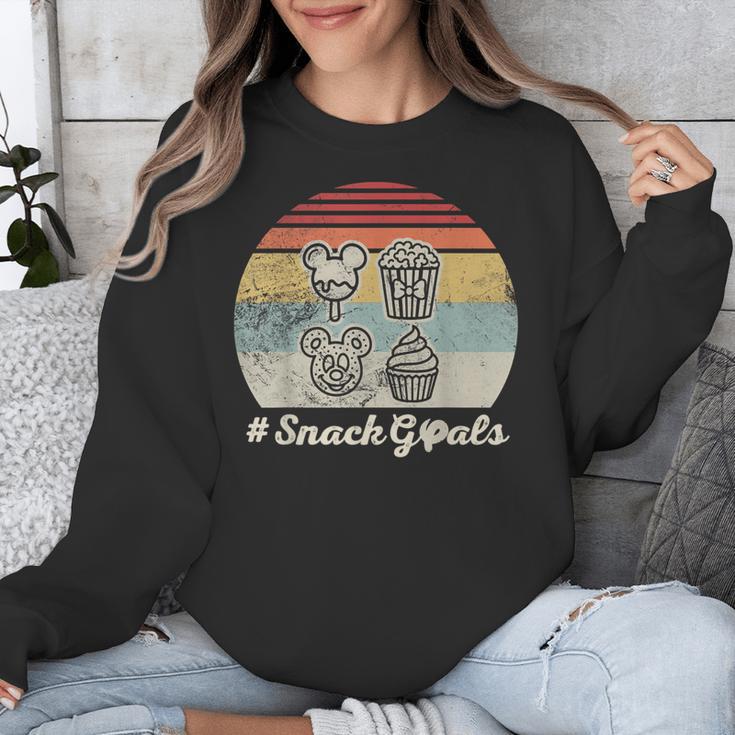 Retro Snack Goals Icon Nostalgia Unisex Sweatshirt
