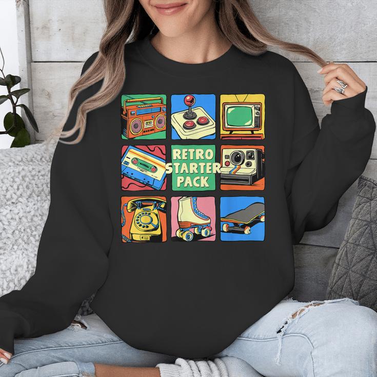 Retro Starter Pack 80s 90s Vintage Nostalgia Cassette Tape Unisex Sweatshirt Retro Starter Pack 80s 90s Vintage Nostalgia Cassette Tape Unisex Sweatshirt