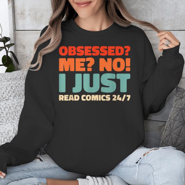 Retro Superheroes Art Graphic Novels Vintage Comic Books Unisex Sweatshirt Retro Superheroes Art Graphic Novels Vintage Comic Books Unisex Sweatshirt