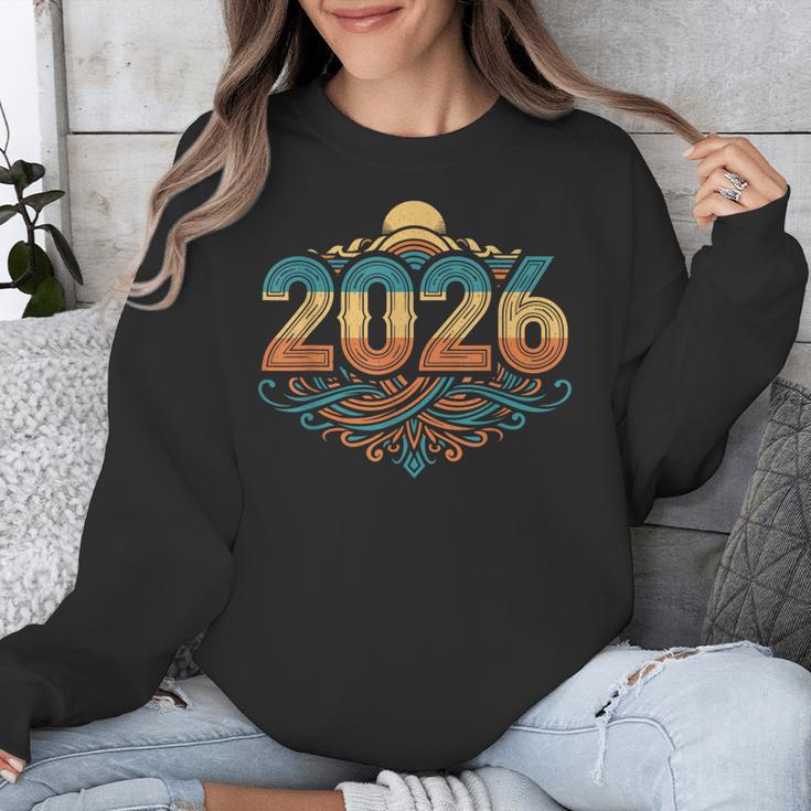 Retro Vintage Style 2026 Nostalgia Sunset Family Reunion Unisex Sweatshirt