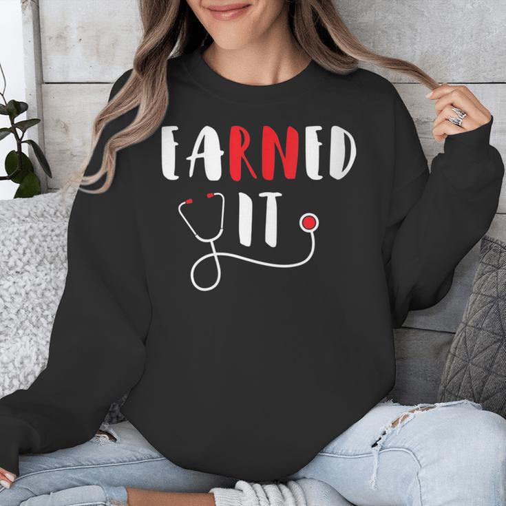 RN Nursing Student Graduation EaRNed It Unisex Sweatshirt