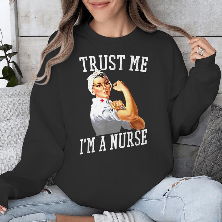 Rosie Riveter Nurse Shirt Nurse Graduation Shirt Unisex Sweatshirt