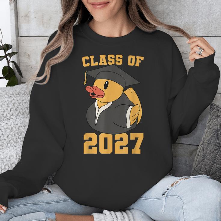 Rubber Duck Class Of 2027 Senior 2027 Graduation Year Senior Unisex Sweatshirt