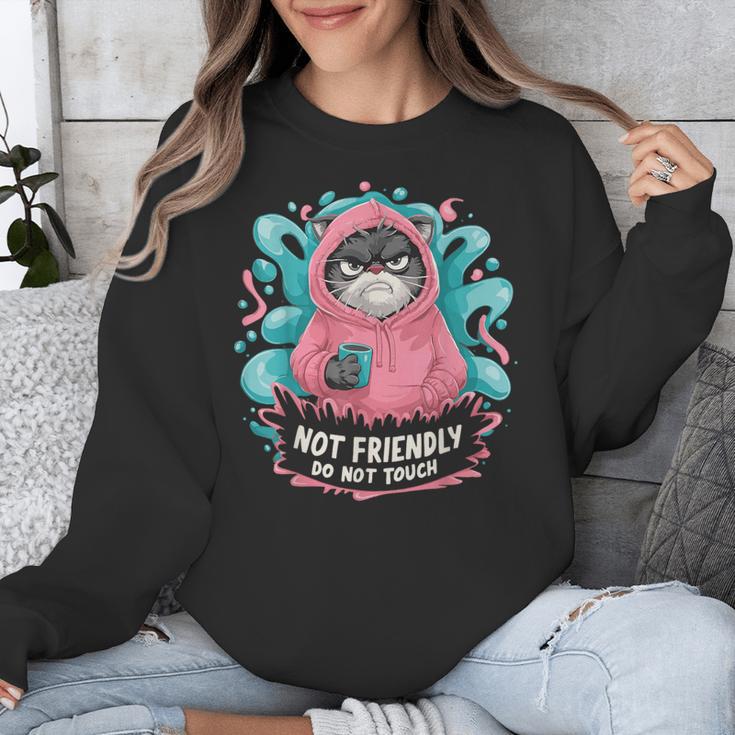 Sarcastic Loner Introvert Clothing Not Friendly Do Not Touch Small Unisex Sweatshirt