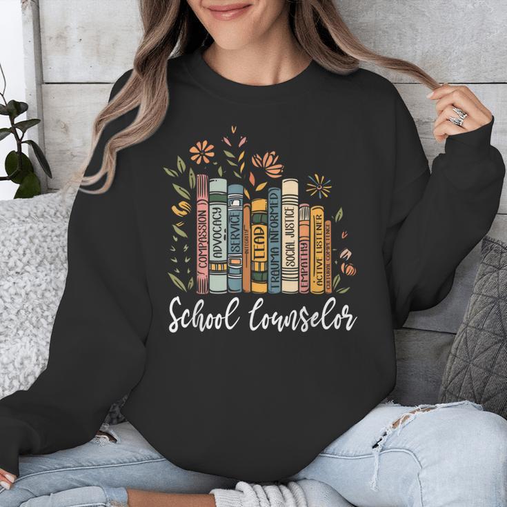 School Counselor Wildflower Books National School Counseling Unisex Sweatshirt
