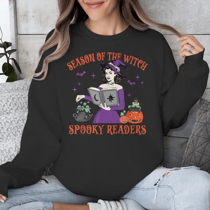 Season Of The Witch Spooky Readers Spell Book Hallowen Unisex Sweatshirt