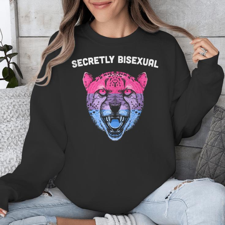 Secretly Bisexual Bi Introvert Bi Pride Antisocial LGBTQ Unisex Sweatshirt