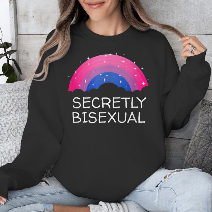 Secretly Bisexual Bi Introvert Bi Pride Antisocial LGBTQ Unisex Sweatshirt Secretly Bisexual Bi Introvert Bi Pride Antisocial LGBTQ Unisex Sweatshirt