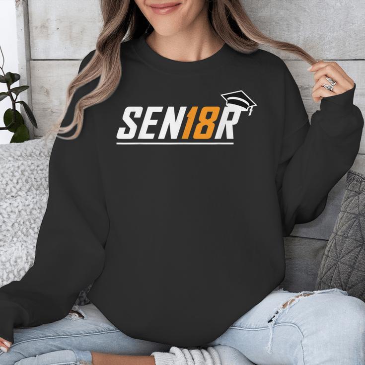 Senior 18 High School Graduation Eighteen Year Old Grad Unisex Sweatshirt