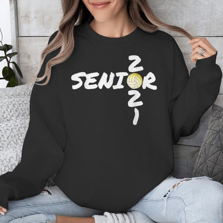 Senior 2021 Volleyball Graduation Shirt Unisex Sweatshirt