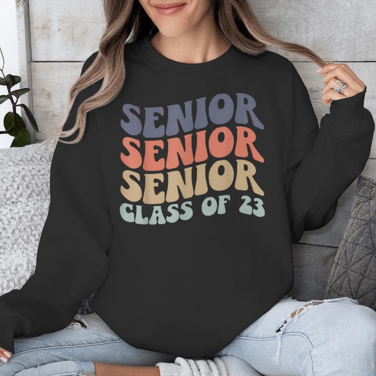 SENIOR 2023 Retro Class Of 2023 Seniors Graduation 23 Hippie Unisex Sweatshirt