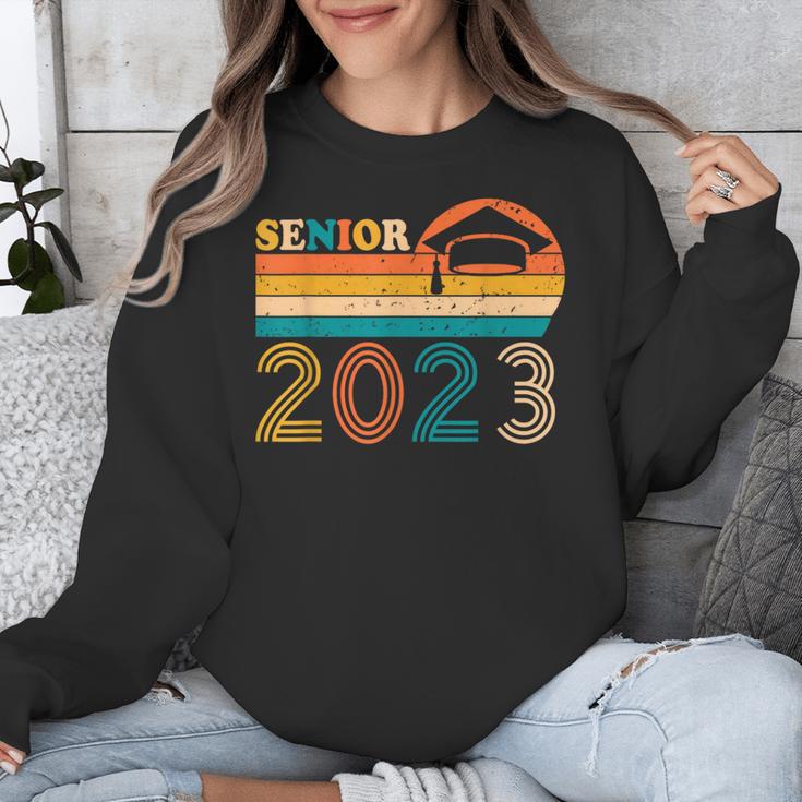 Senior 2023 Retro Class Of 2023 Seniors Graduation 23 Unisex Sweatshirt