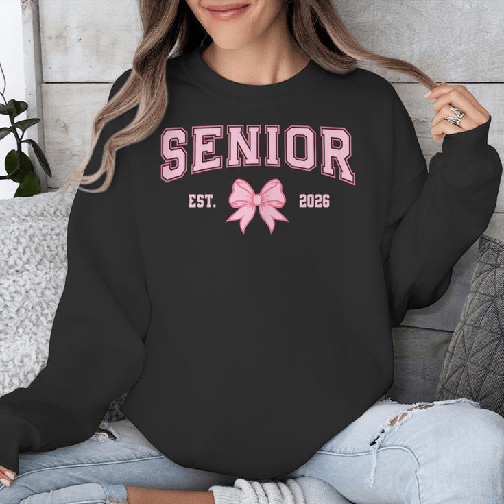 Senior 2026 Class Of 2026 Coquette Pink Bow Graduation 2026 Unisex Sweatshirt