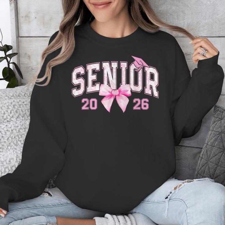 Senior 2026 Coquette Pink Bow Girls Class Of 2026 Graduation Unisex Sweatshirt