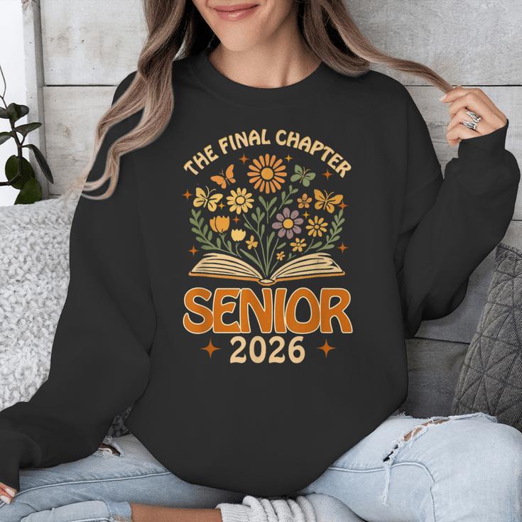 Senior 2026 Final Chapter Retro Book Lover Last First Day Unisex Sweatshirt