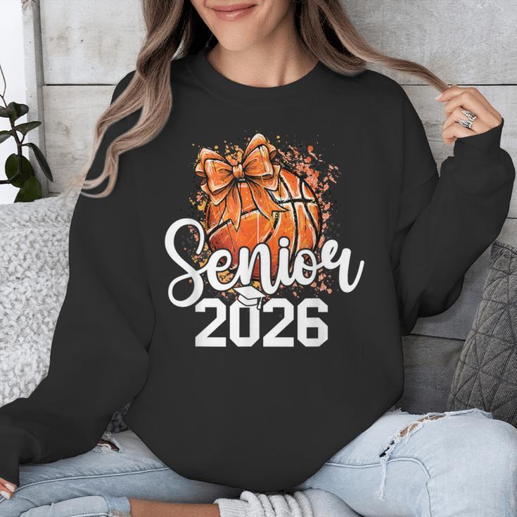 Senior Basketball Class Of 2026 Coquette Graduation Day Unisex Sweatshirt