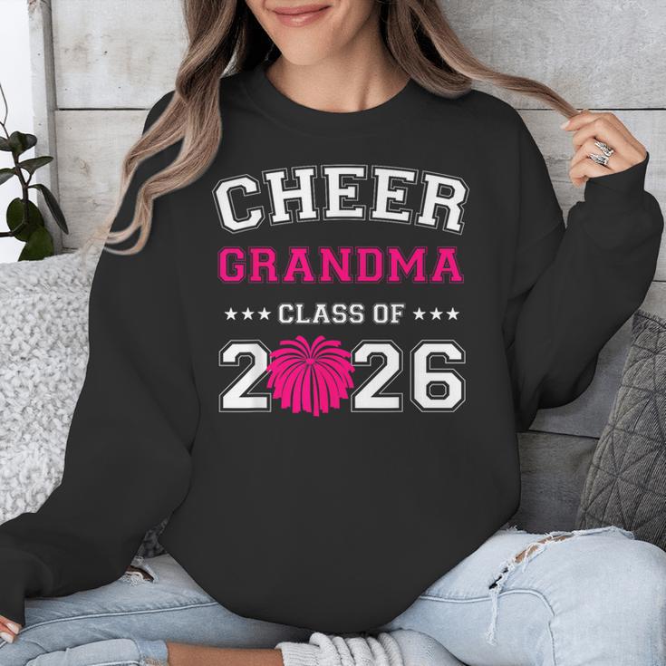 Senior Cheerleader Grandma Cheer Class Of 2026 Graduation Unisex Sweatshirt