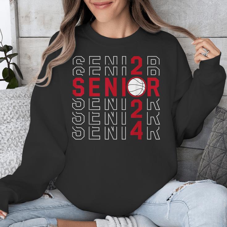 Senior Class Of 2024 Graduation 2024 Maroon Basketball Unisex Sweatshirt