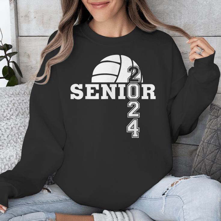 Senior Class Of 2024 Volleyball Seniors School Graduation Unisex Sweatshirt