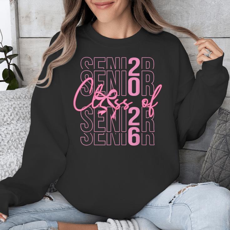 Senior Class Of 2026 Coquette Bow Graduation 2026 Girl Women Unisex Sweatshirt