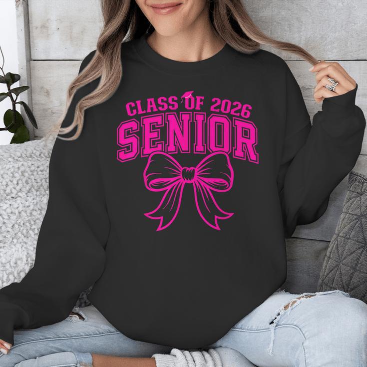 Senior Class Of 2026 Coquette Pink Bow Graduation 2026 Unisex Sweatshirt